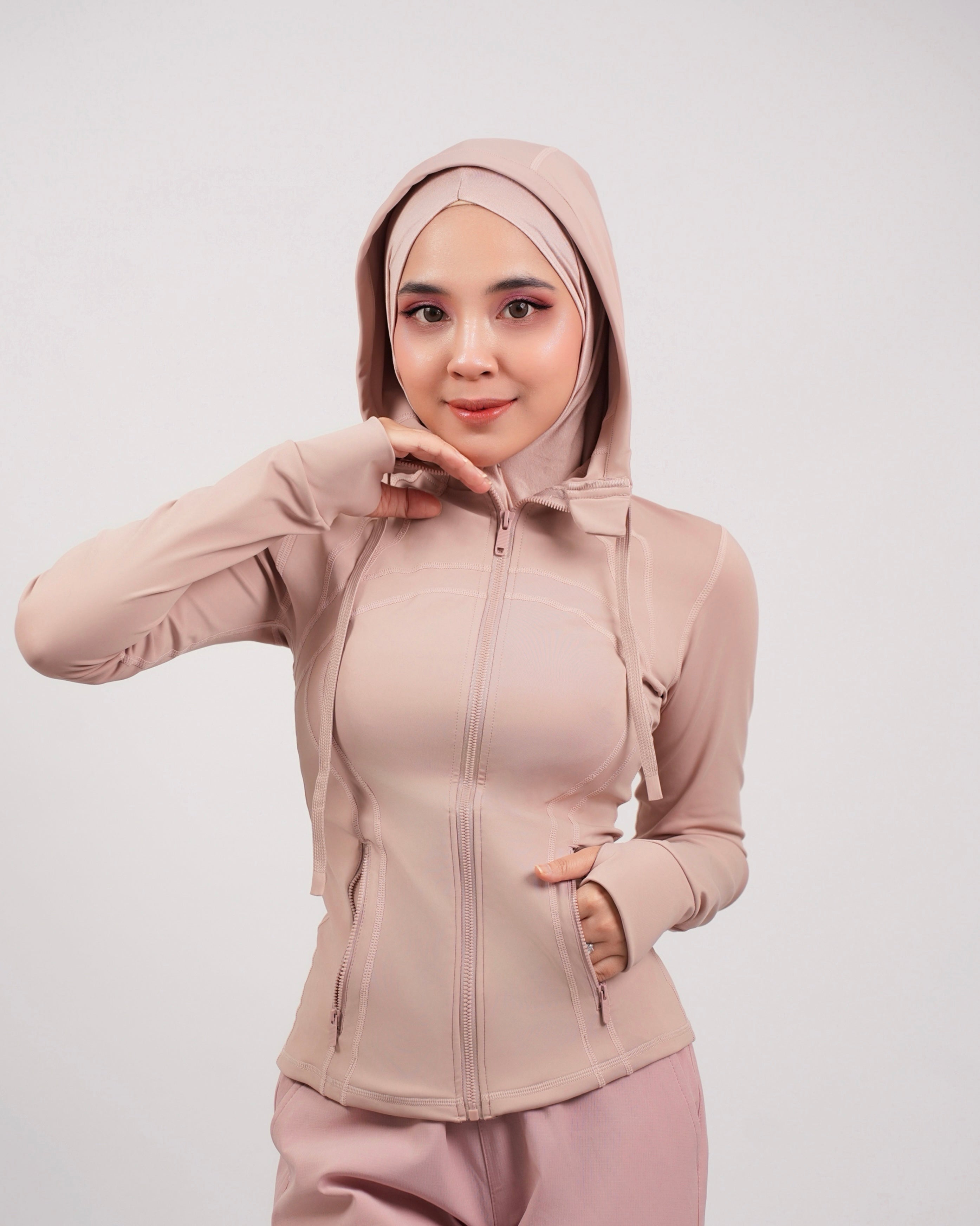 [2-Pcs: Active Starter Set] ÉLAN Petal Sports Jacket + Sports Pants