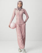 [2-Pcs: Active Starter Set] ÉLAN Petal Sports Jacket + Sports Pants