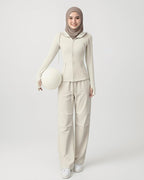 [2-Pcs: Active Starter Set] ÉLAN Sand Sports Jacket + Sports Pants