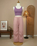 [2-Pcs: Active Starter Set] ÉLAN Petal Sports Bra + Sports Pants