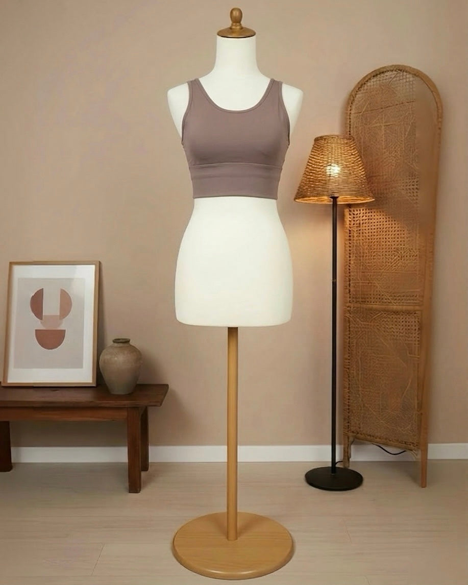 [2-Pcs: Active Starter Set] ÉLAN Sand Sports Bra + Sports Pants