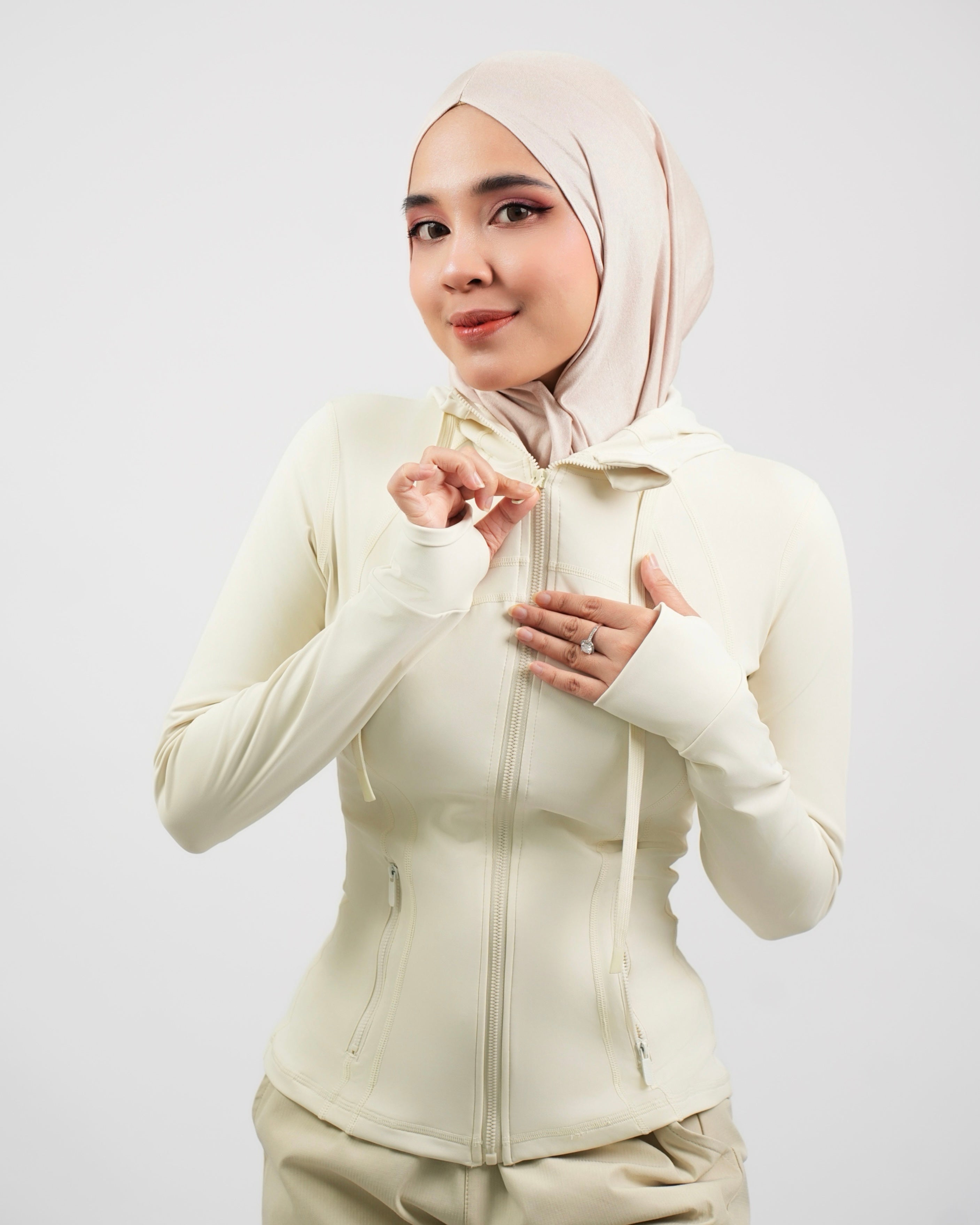 [2-Pcs: Active Starter Set] ÉLAN Sand Sports Jacket + Sports Pants