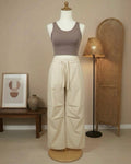 [2-Pcs: Active Starter Set] ÉLAN Sand Sports Bra + Sports Pants